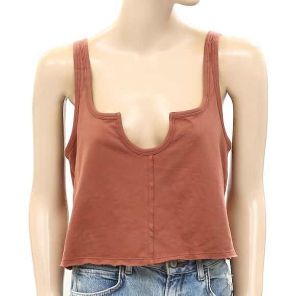 Out From Under UO Ryder Notch Neck Tank Blouse Top Sleeveless Cotton M 257811 - Picture 6 of 8